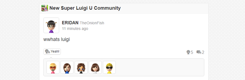 Illustration for article titled Luigi's Miiverse Community Has Become A Shitposter's Paradise In 2016